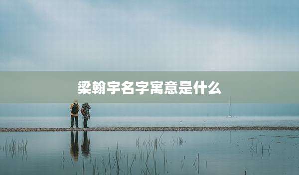 梁翰宇名字寓意是什么