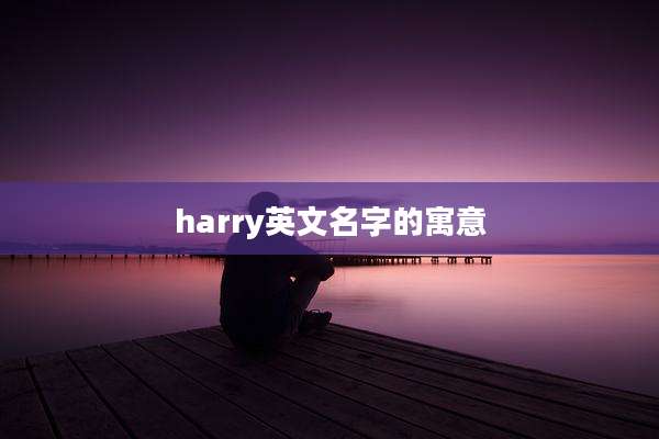 harry英文名字的寓意