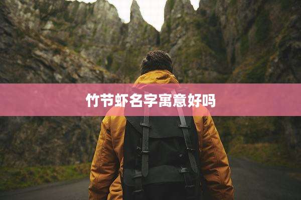 竹节虾名字寓意好吗