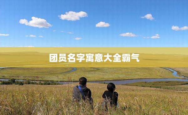团员名字寓意大全霸气