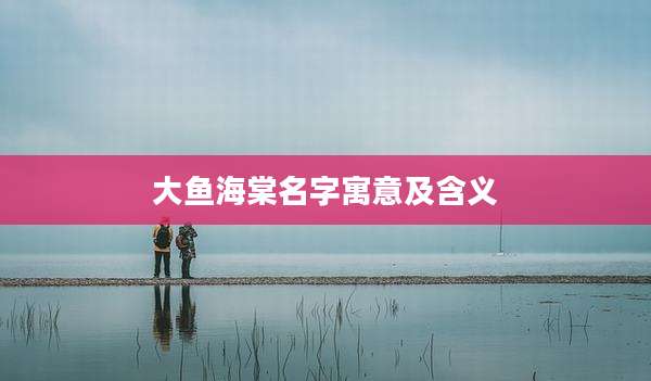 大鱼海棠名字寓意及含义