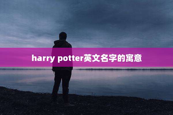 harry potter英文名字的寓意