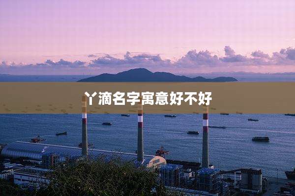 丫滴名字寓意好不好