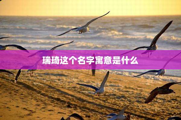 瑞琦这个名字寓意是什么