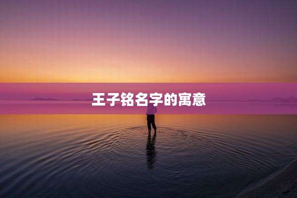 王子铭名字的寓意