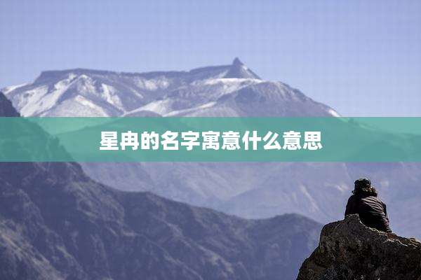 星冉的名字寓意什么意思