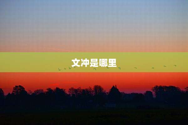 文冲是哪里