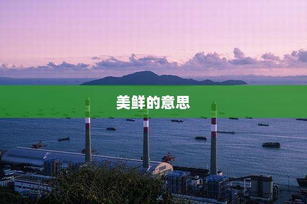 美鲜的意思