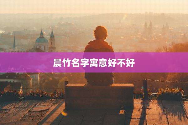 晨竹名字寓意好不好