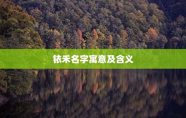 铱禾名字寓意及含义