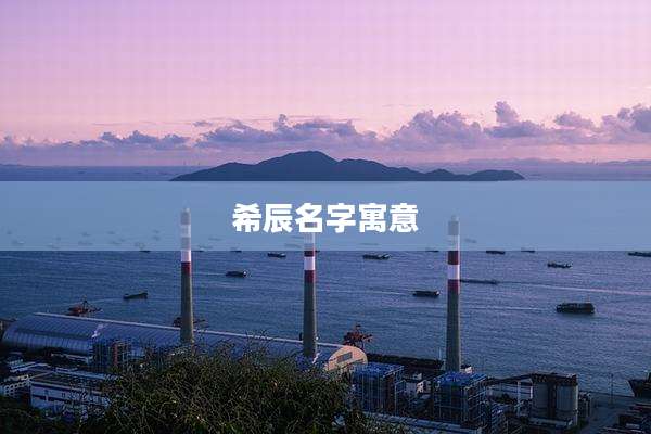 希辰名字寓意