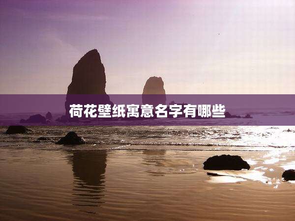 荷花壁纸寓意名字有哪些