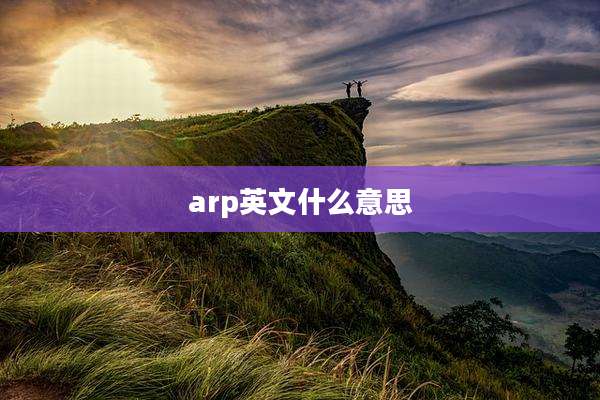 arp英文什么意思