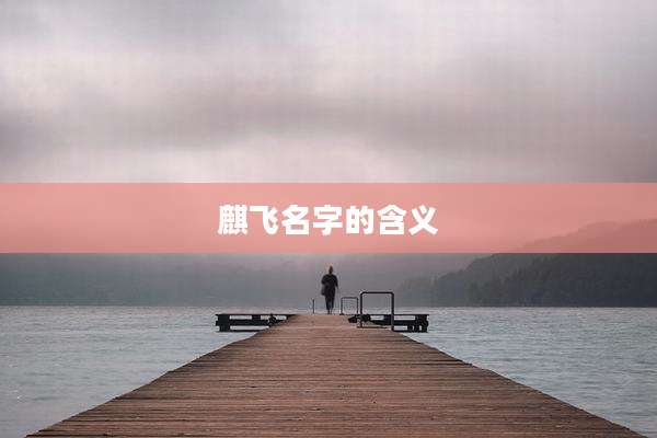 麒飞名字的含义
