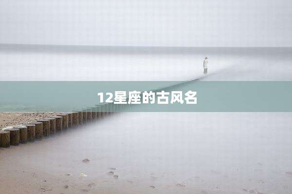 12星座的古风名