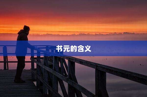 书元的含义
