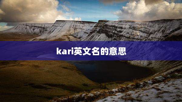 kari英文名的意思