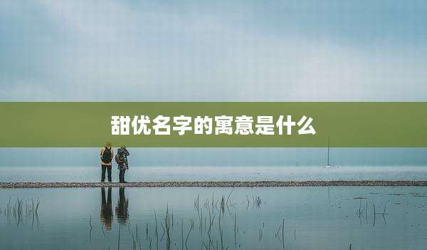 甜优名字的寓意是什么