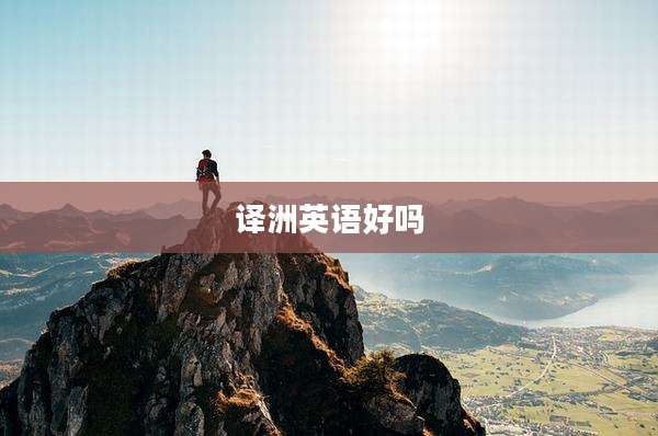译洲英语好吗