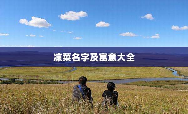 凉菜名字及寓意大全