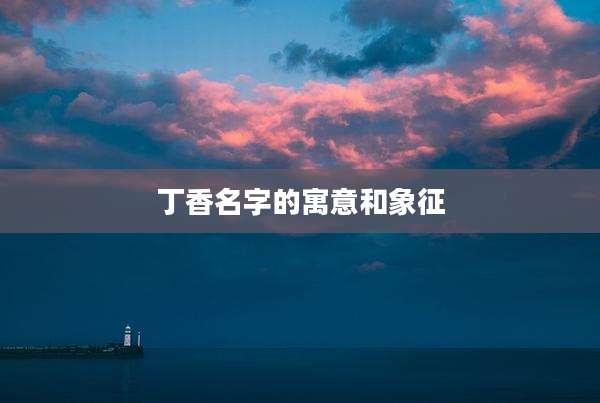 丁香名字的寓意和象征