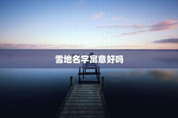 雪地名字寓意好吗