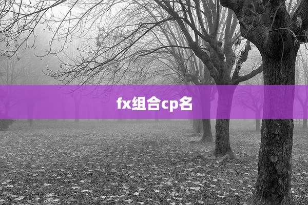 fx组合cp名