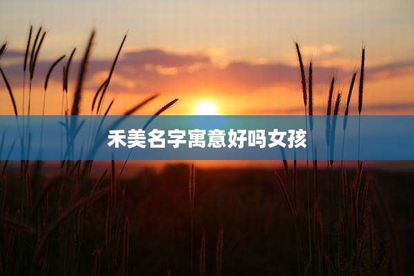 禾美名字寓意好吗女孩