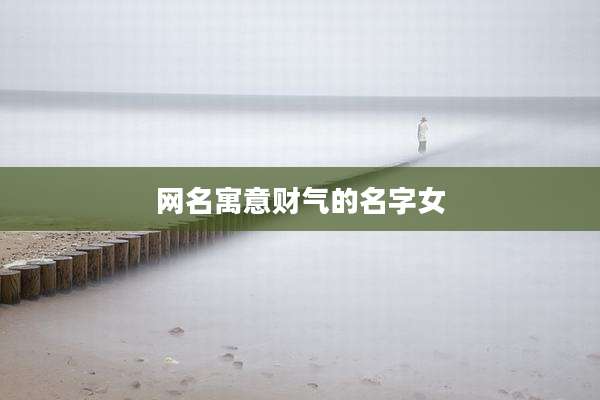 网名寓意财气的名字女