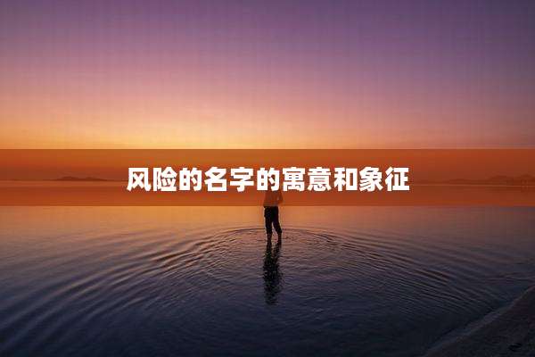 风险的名字的寓意和象征