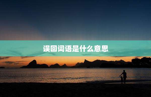 误回词语是什么意思