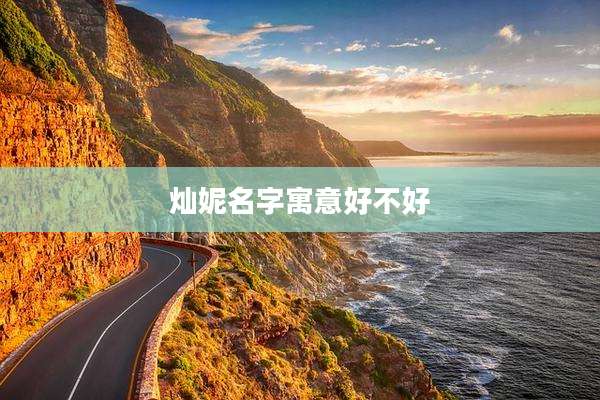 灿妮名字寓意好不好