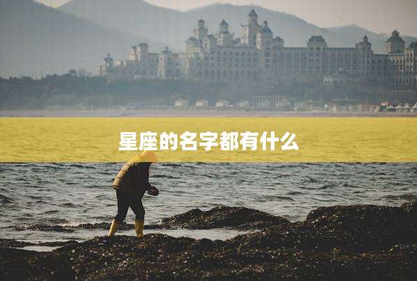星座的名字都有什么
