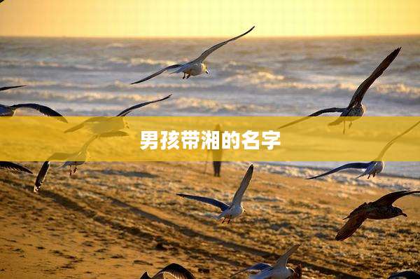 男孩带湘的名字