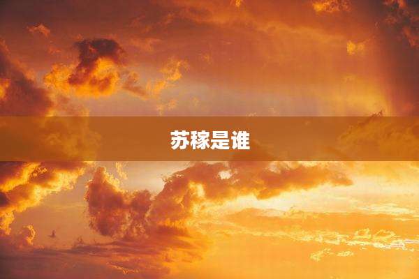 苏稼是谁