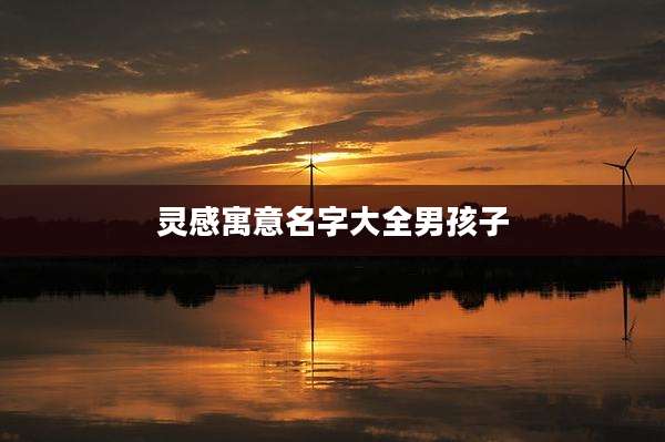灵感寓意名字大全男孩子