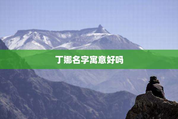 丁娜名字寓意好吗