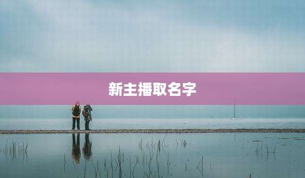 新主播取名字