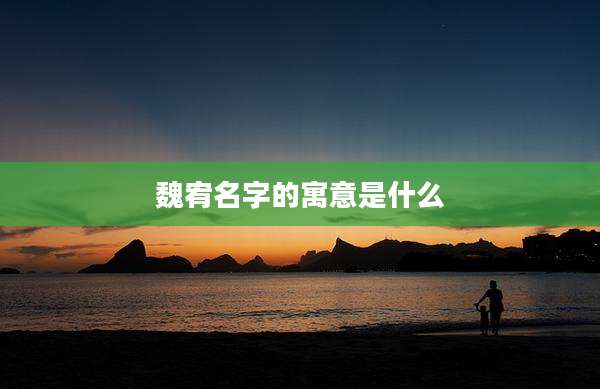 魏宥名字的寓意是什么