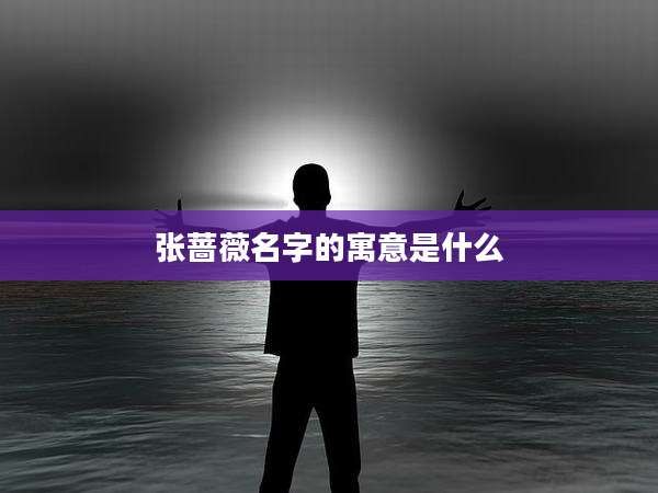 张蔷薇名字的寓意是什么