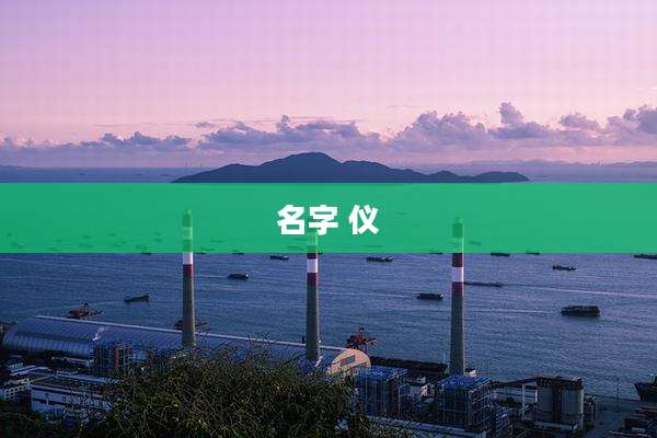 名字 仪