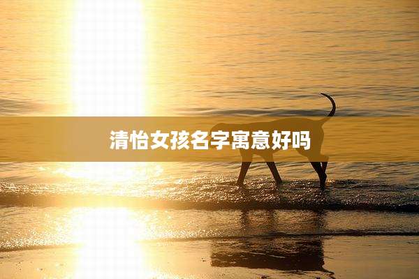 清怡女孩名字寓意好吗