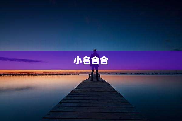 小名合合