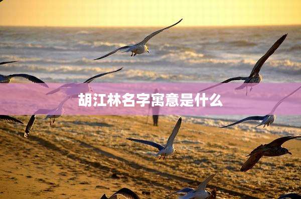 胡江林名字寓意是什么