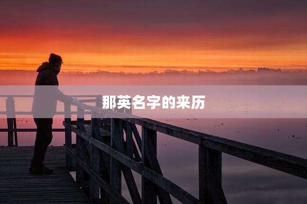 那英名字的来历