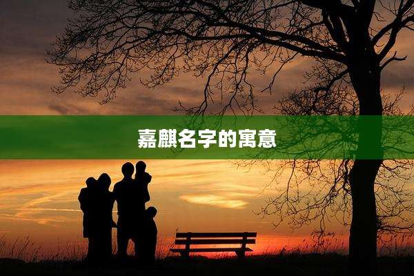 嘉麒名字的寓意