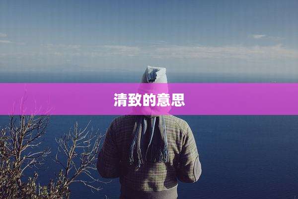 清致的意思