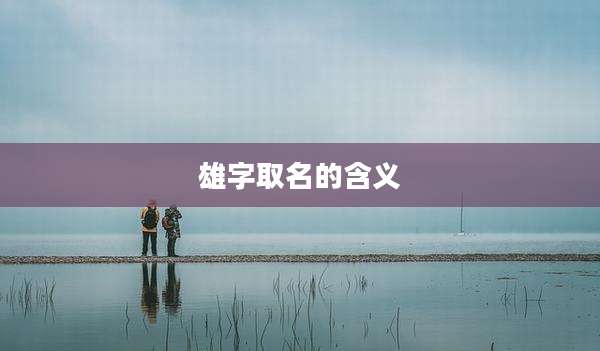 雄字取名的含义