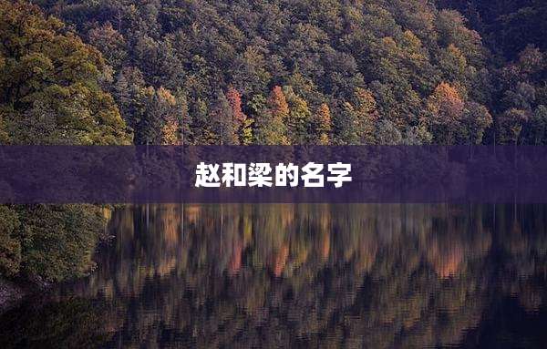 赵和梁的名字