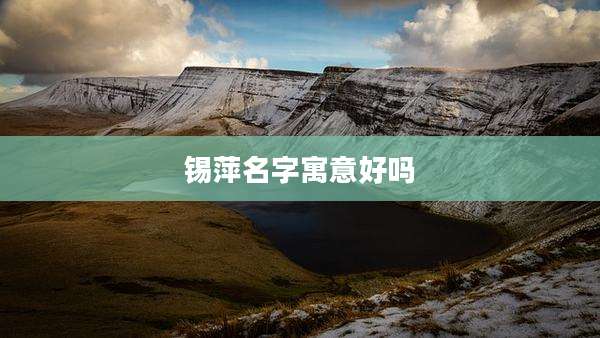 锡萍名字寓意好吗